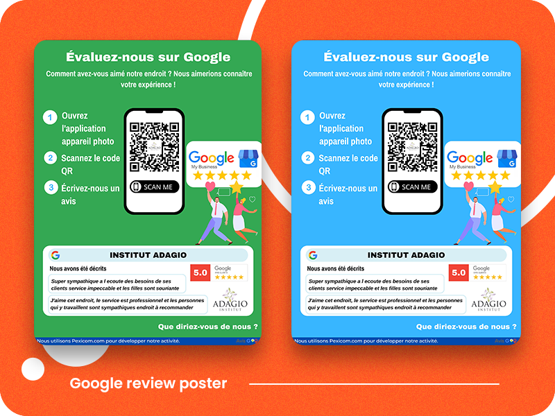 Google Review Poster